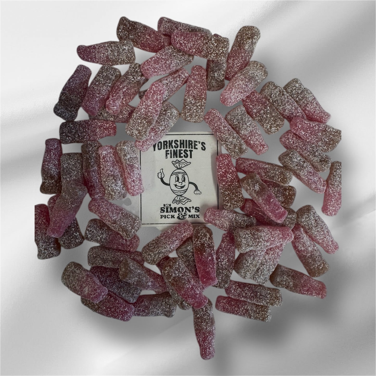 Fizzy cherry cola bottles