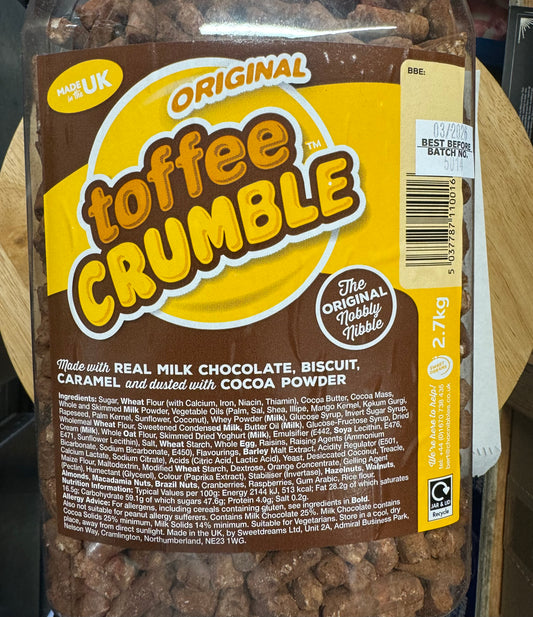 Choc nibbles ( toffee crumble )