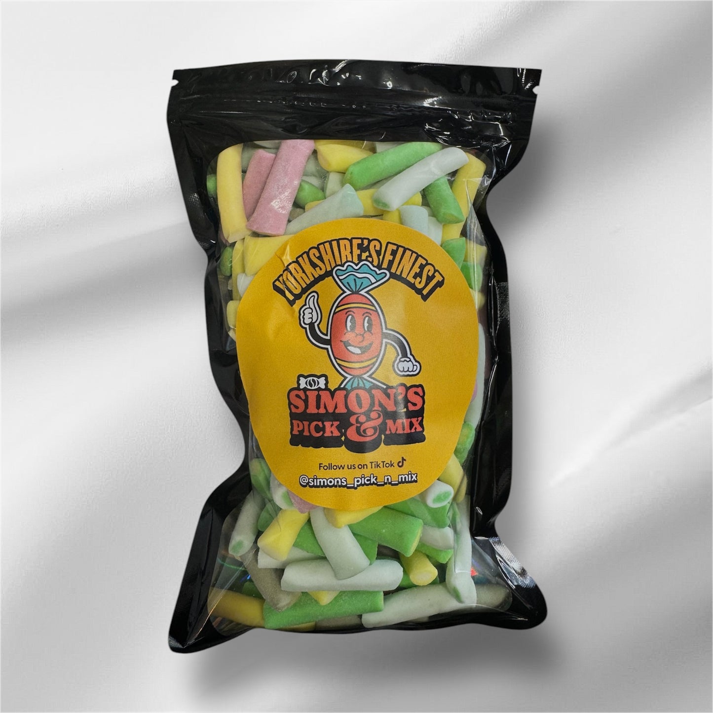 Rhubarb and custard tubes