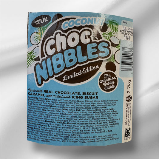 Choc nibbles coconut